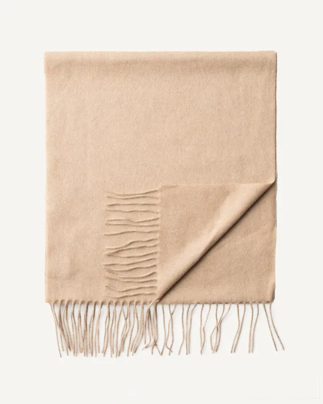 Cashmere Scarf Camel made by Carissimi