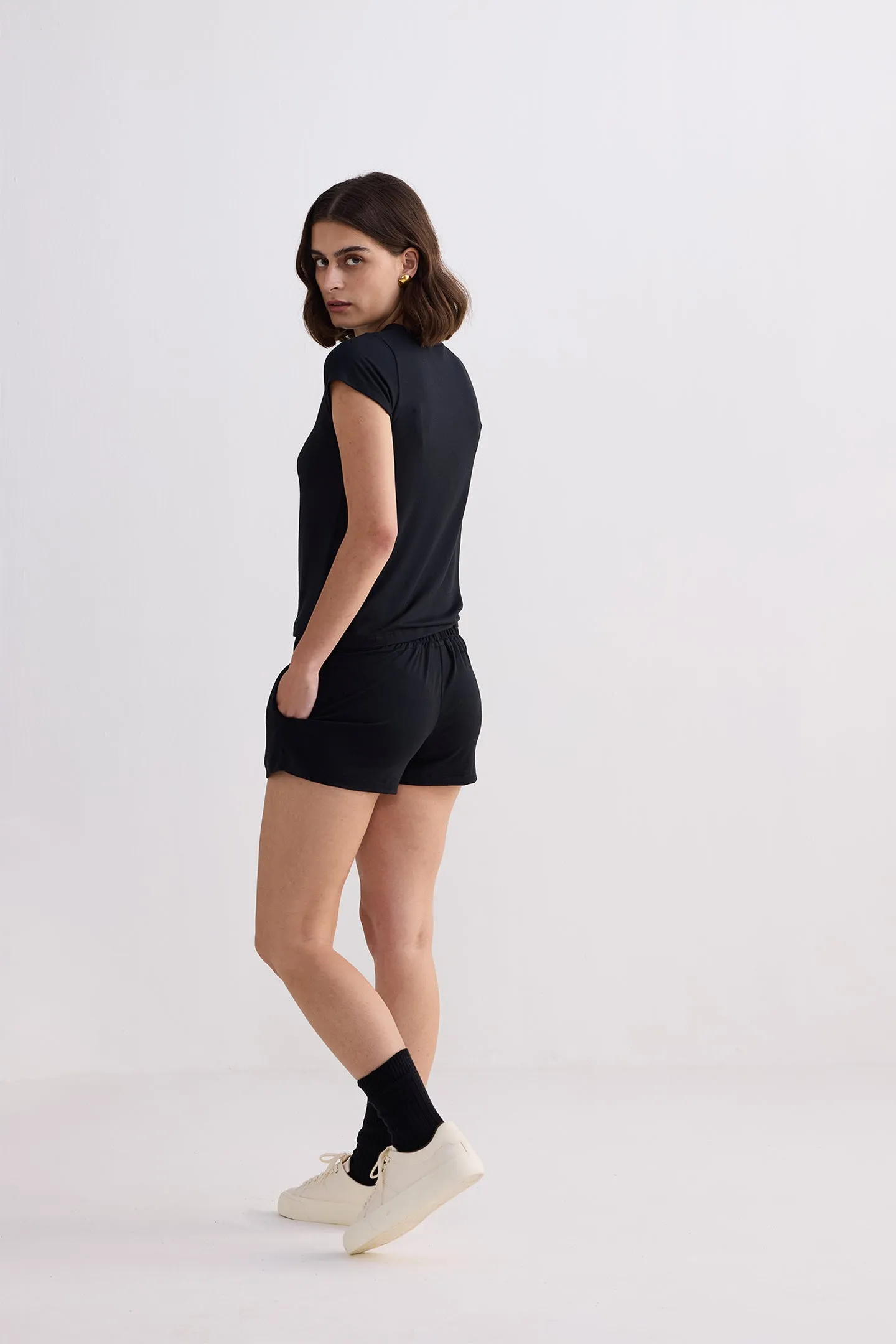 Essential Short Sleeve Tee Set in Black sold by Reistor product image thumbnail 2