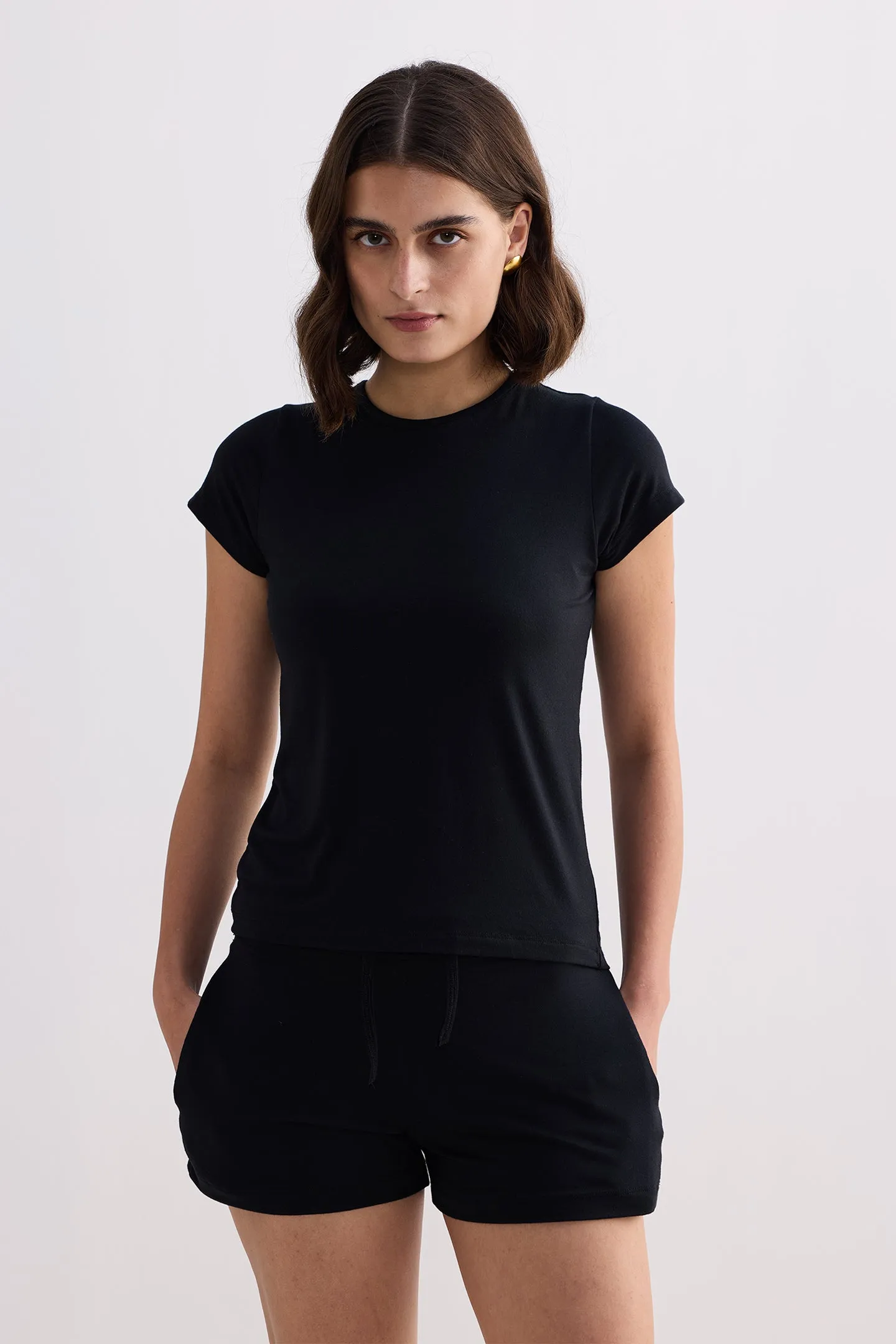 Essential Short Sleeve Tee Set in Black sold by Reistor product image thumbnail 3