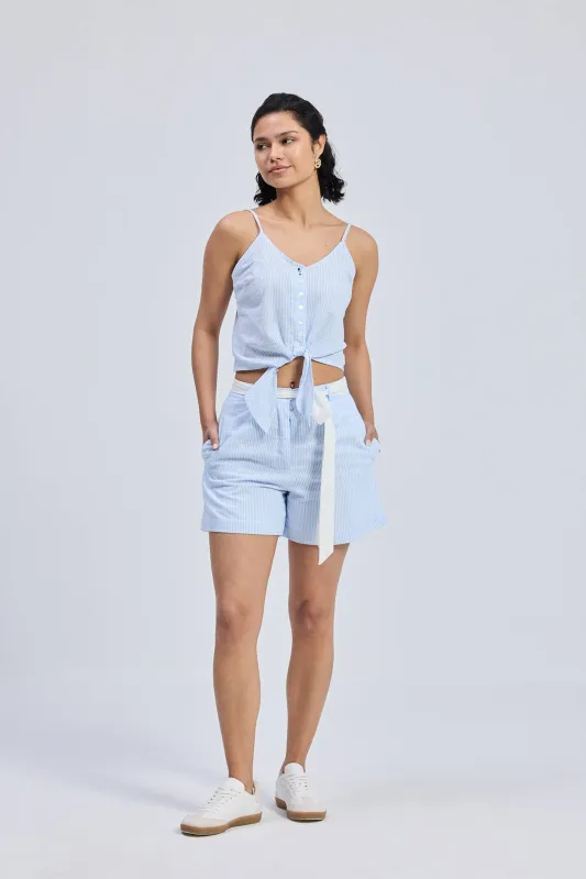 Regular Fit Shorts in Stripes sold by Reistor