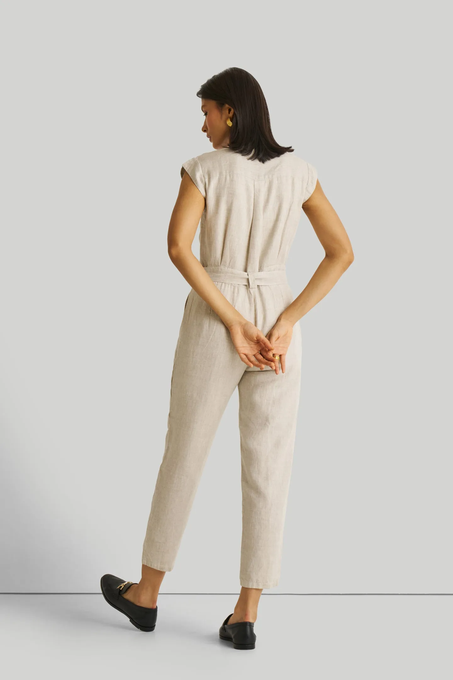 Evening Chai Jumpsuit in Light Beige sold by Reistor product image thumbnail 2