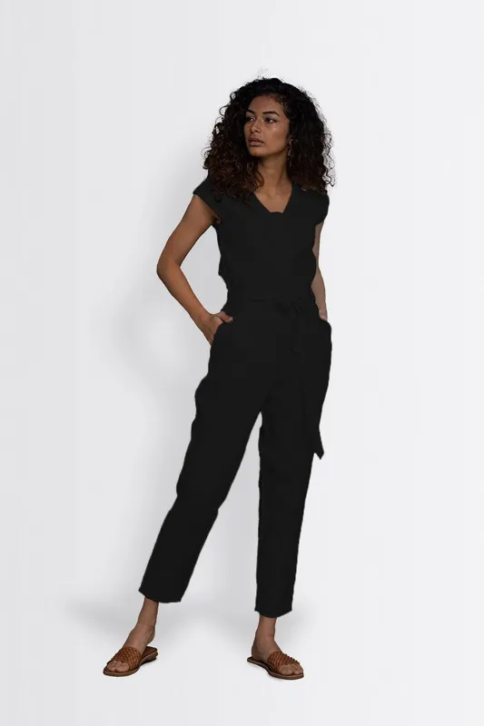 Hemp Noir Jumpsuit sold by Reistor
