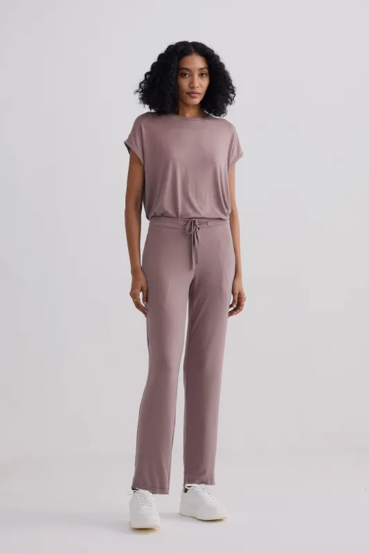Wide Leg Pant in Dusty Rose sold by Reistor