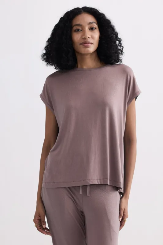Relaxed Tee in Dusty Rose sold by Reistor