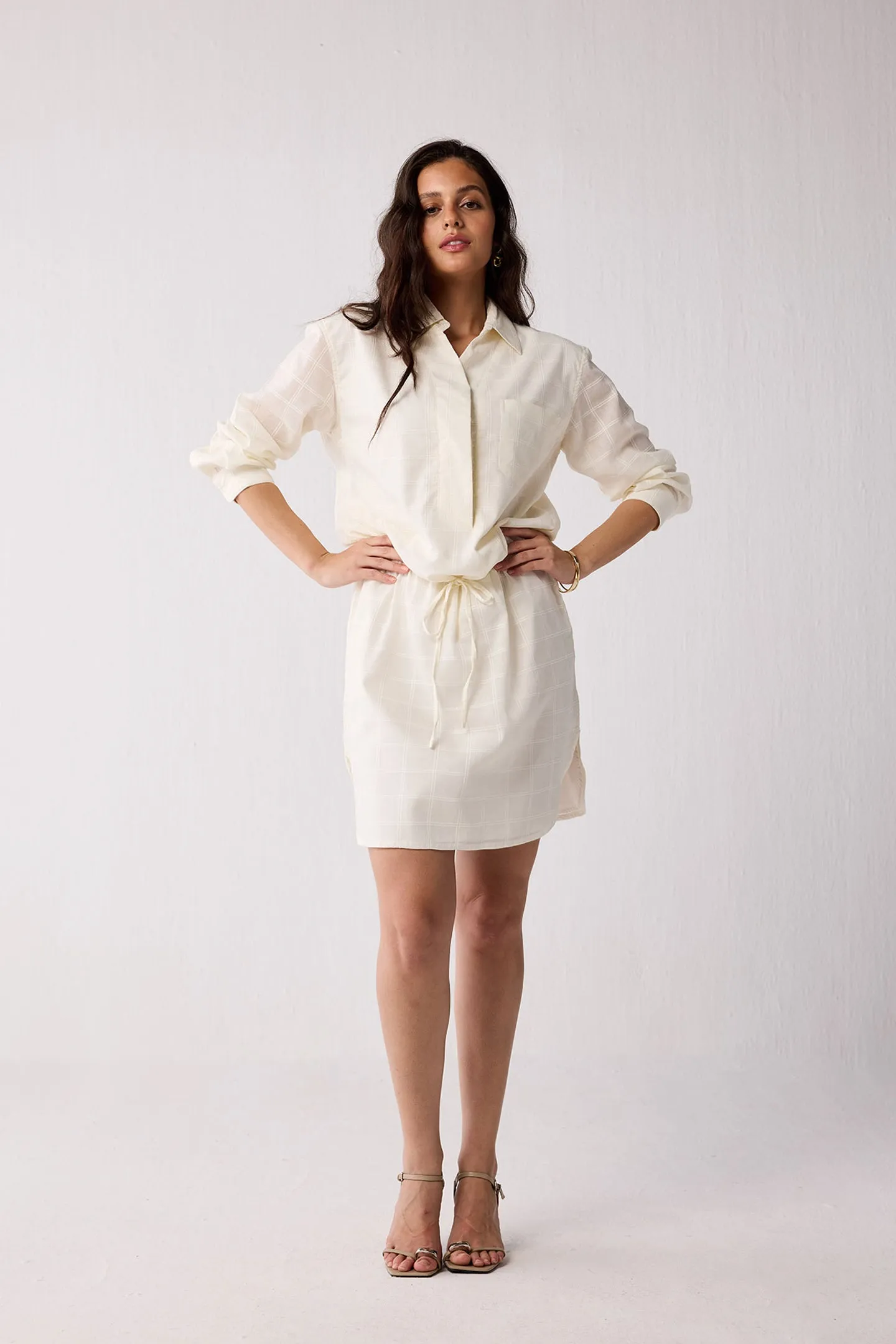 Meet me by the Cliff Dress in Off-White sold by Reistor product image thumbnail 4