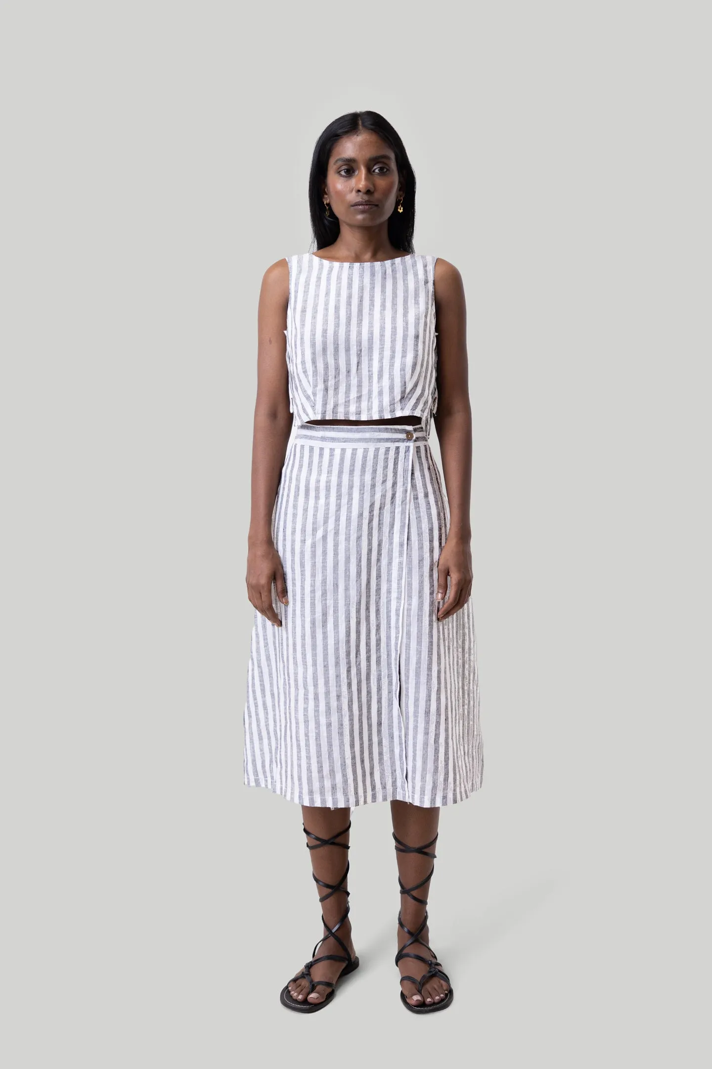 Breezy Summer Set in Linen Stripes sold by Reistor product image thumbnail 4