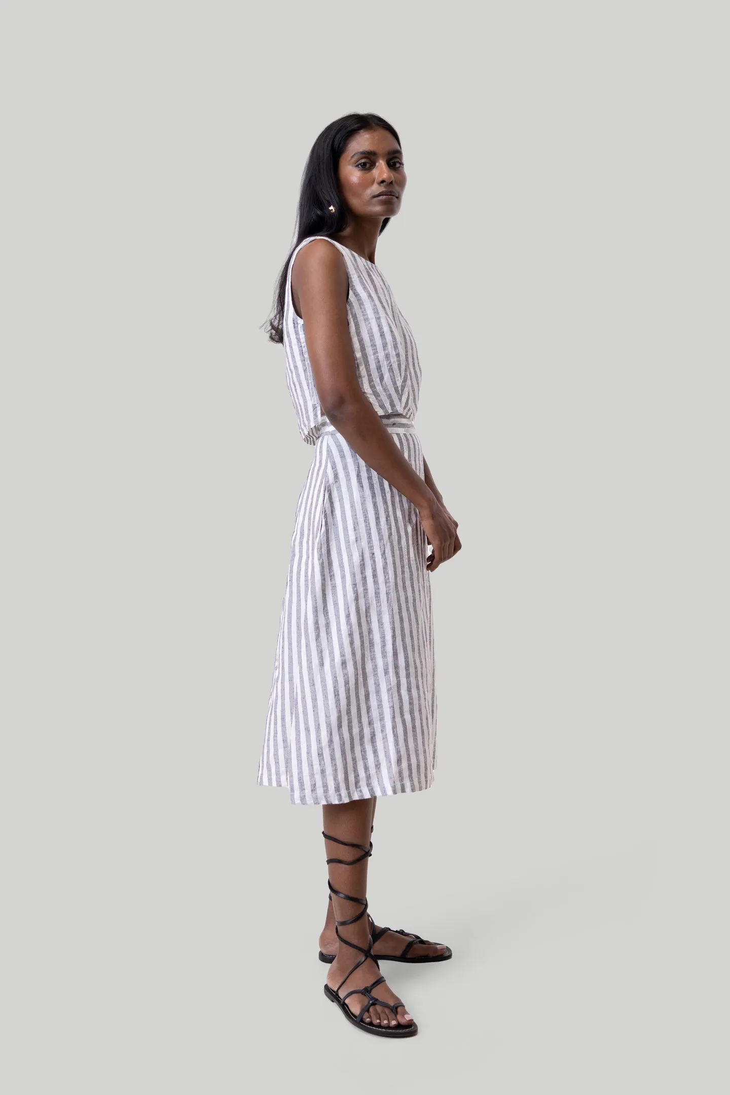 Breezy Summer Set in Linen Stripes sold by Reistor product image thumbnail 5