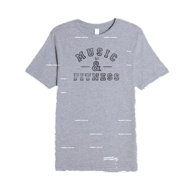 Music and Fitness Tee sold by Merchlabs