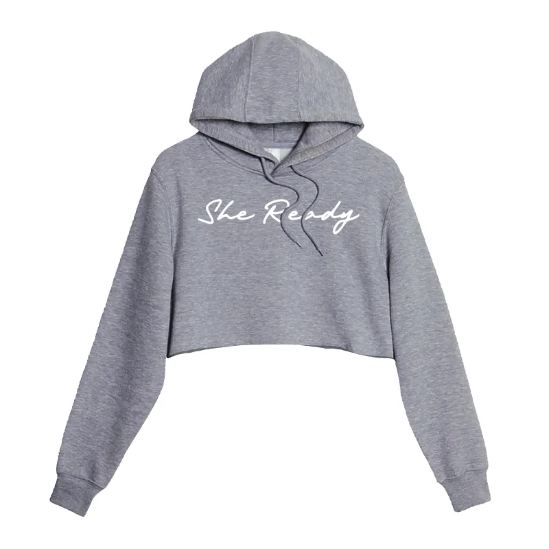 She Ready Crop Hoodie sold by Merchlabs
