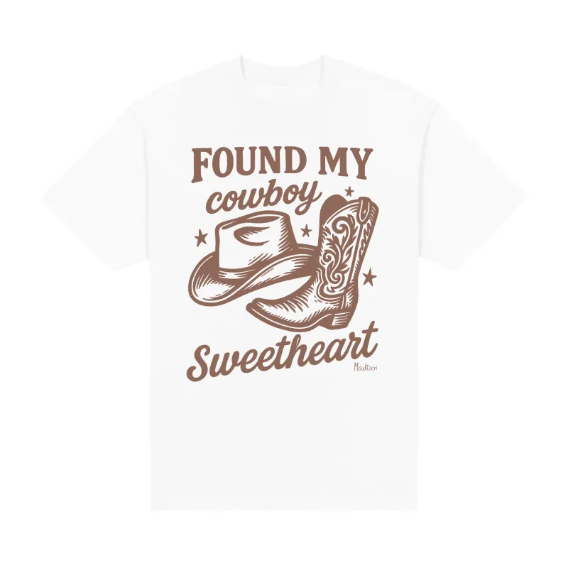 Found My Cowboy Sweetheart Midweight Tee made by Merchlabs