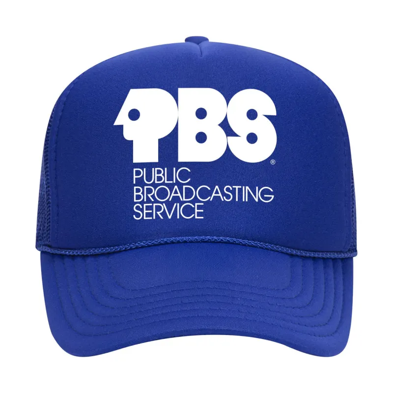 PBS Retro Logo Foam Trucker Snapback sold by Merchlabs