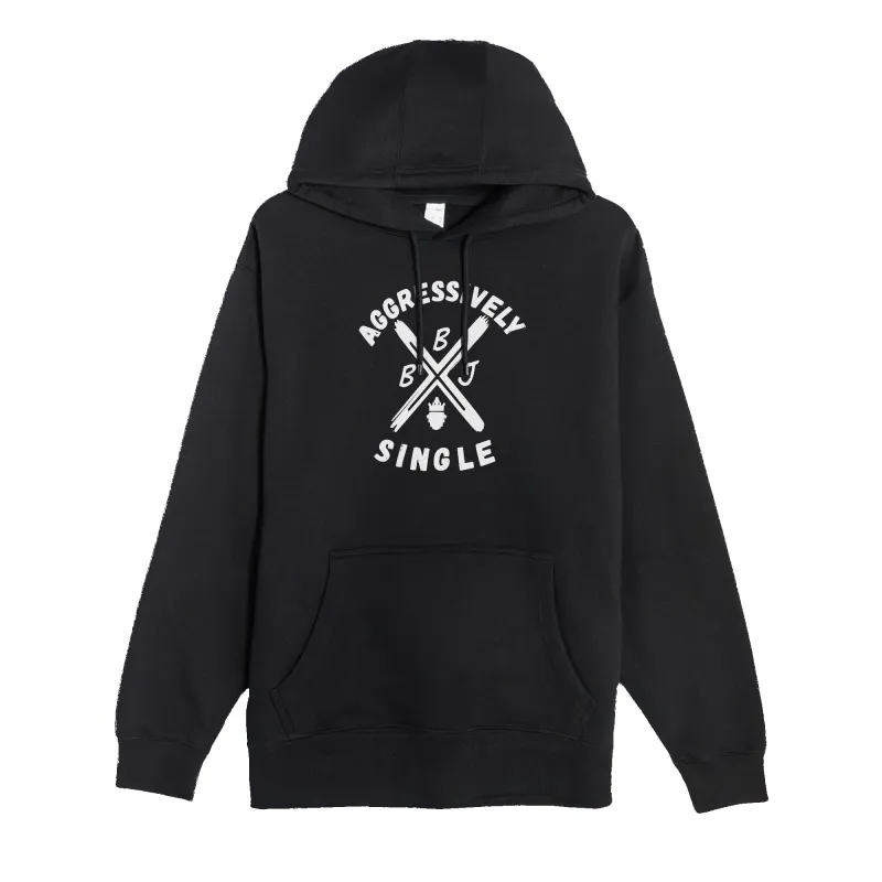 Aggressively Single Hoodie sold by Merchlabs