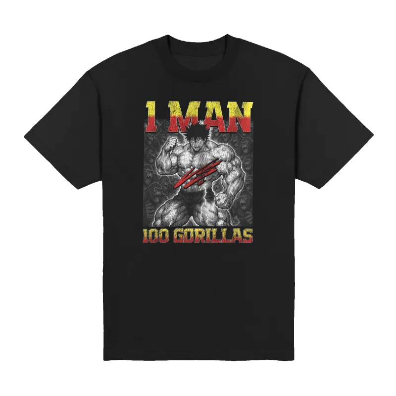1 Man Vs 100 Gorillas Oversized Tee made by Merchlabs