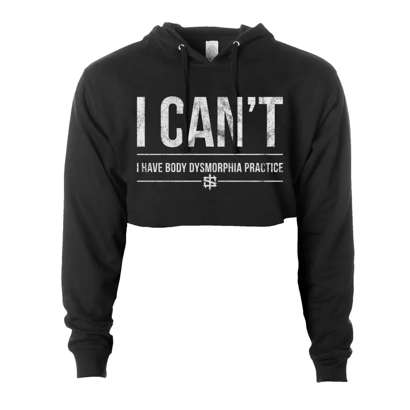 Body Dysmorphia Crop Hoodie sold by Merchlabs