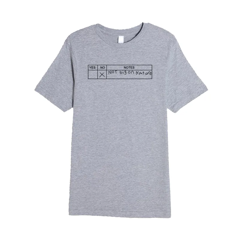 Not Big On Nature Tee sold by Merchlabs