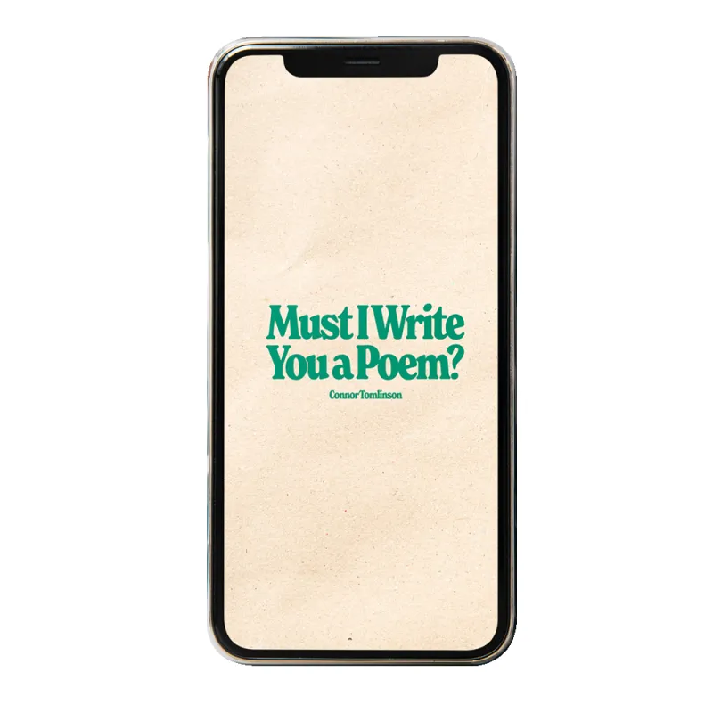 Must I Write You A Poem Wallpaper sold by Merchlabs