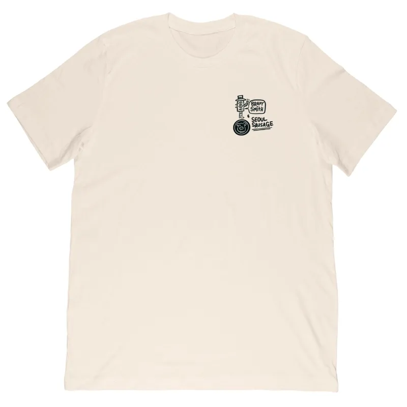 Seoul Sausage X Brady Smith Tee made by Merchlabs