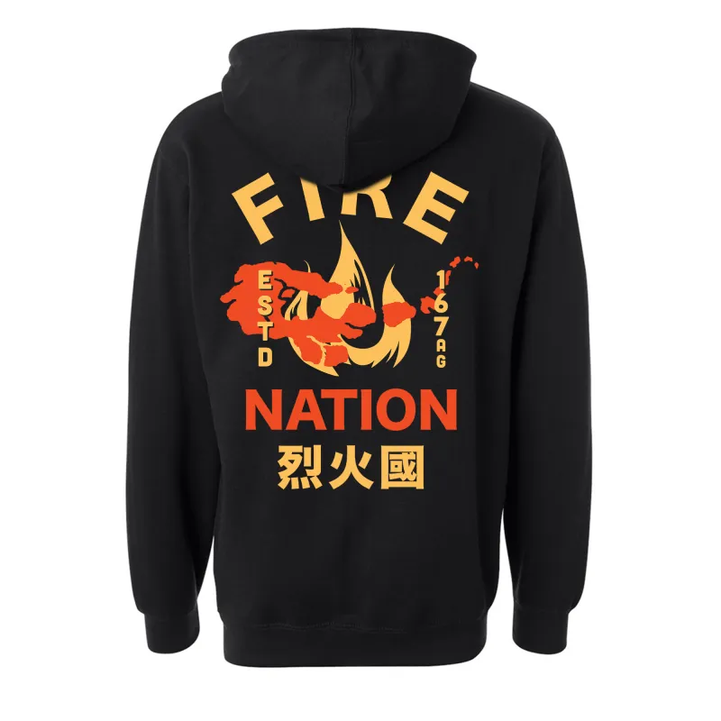Fire Nation v2 Hoodie made by Merchlabs