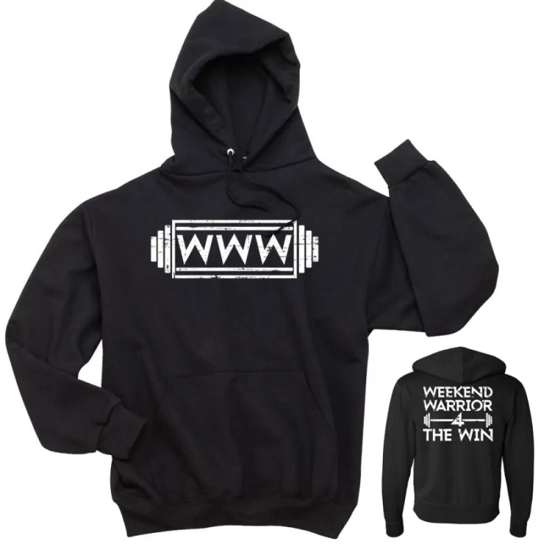 Weekend Warrior Hoodie  - Black sold by Merchlabs