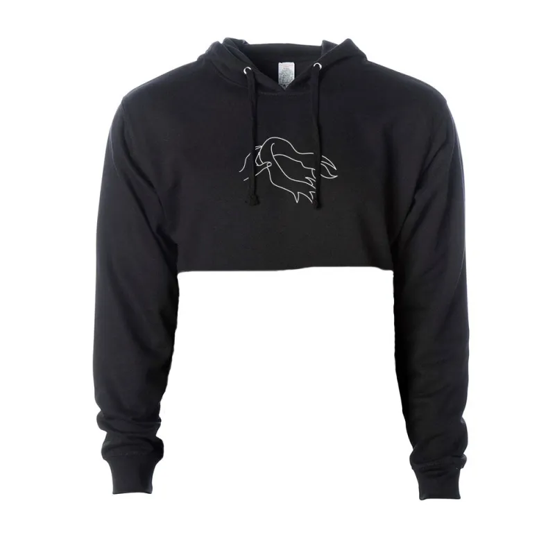 WIG FLEW V2 CROP HOODIE - BLACK sold by Merchlabs