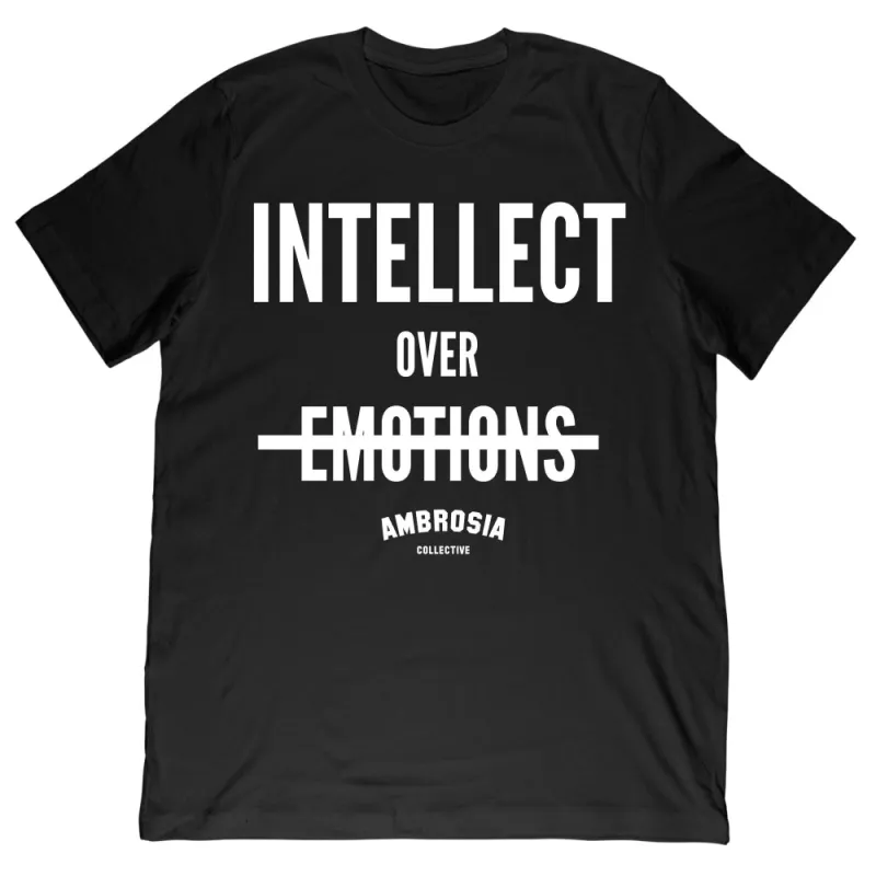 Intellect Over Emotions Tee - Black sold by Merchlabs