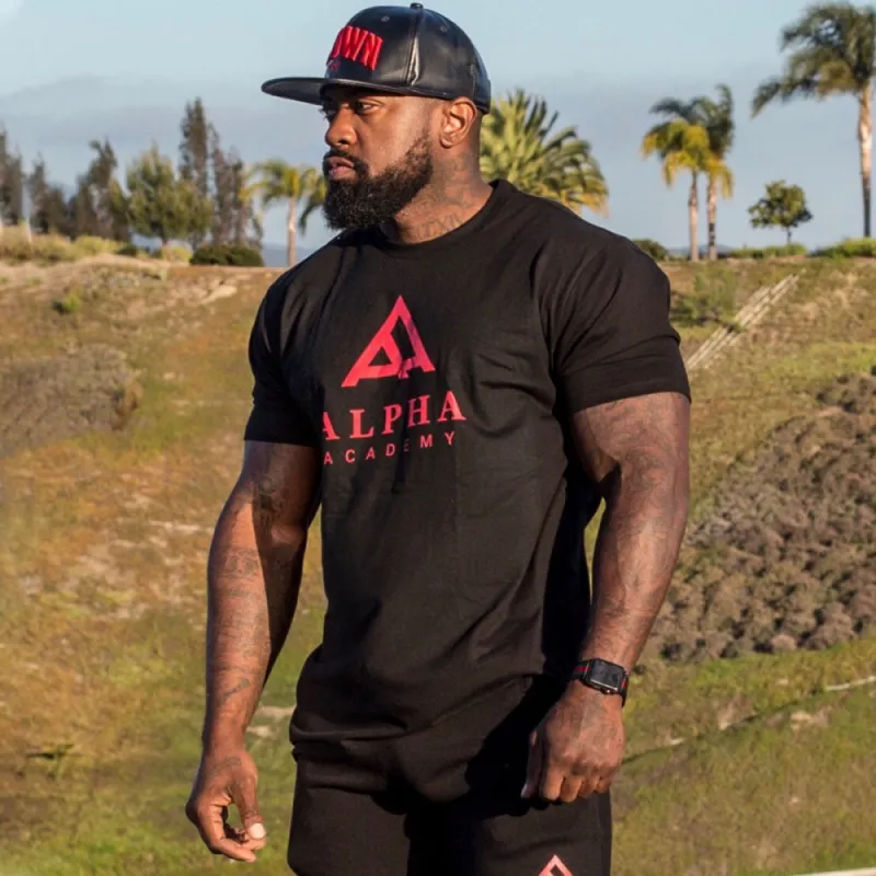 Academy Red - Tee - Black sold by Merchlabs