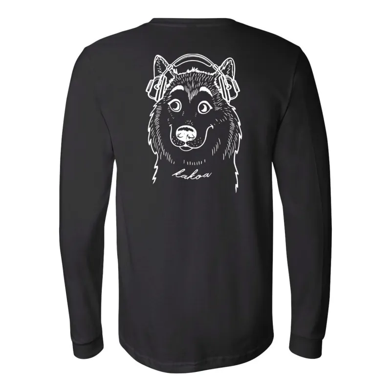 My Mountain Huskey - Kakoa Long Sleeve Tee made by Merchlabs