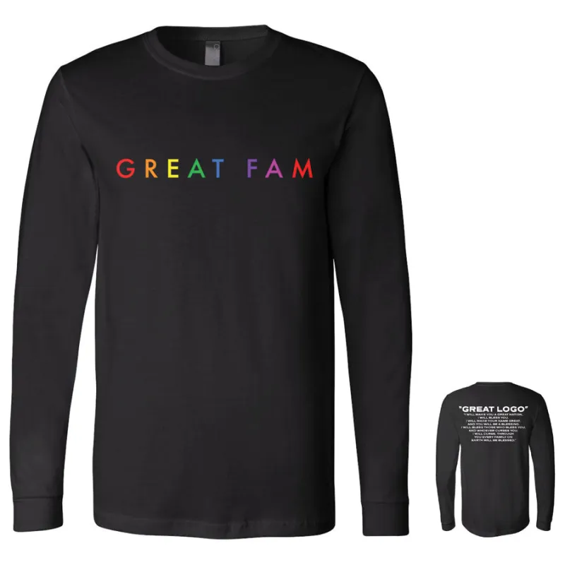 Great Fam Long Sleeve Tee made by Merchlabs