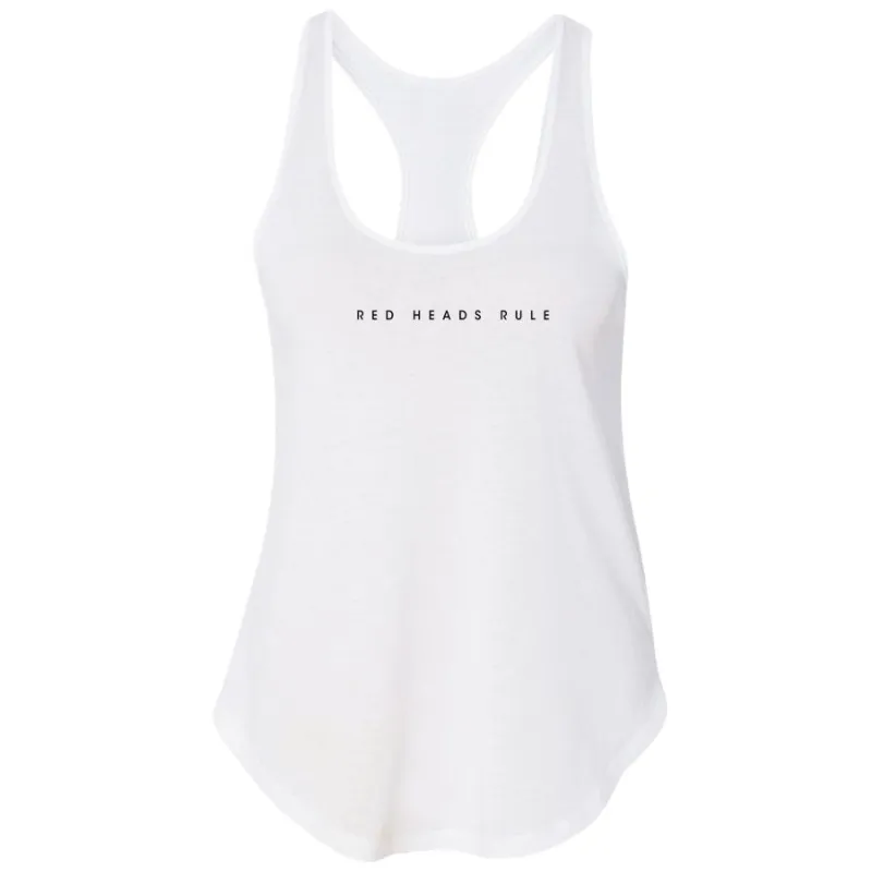 Hey Red - Red Heads Rule Premium Racerback sold by Merchlabs