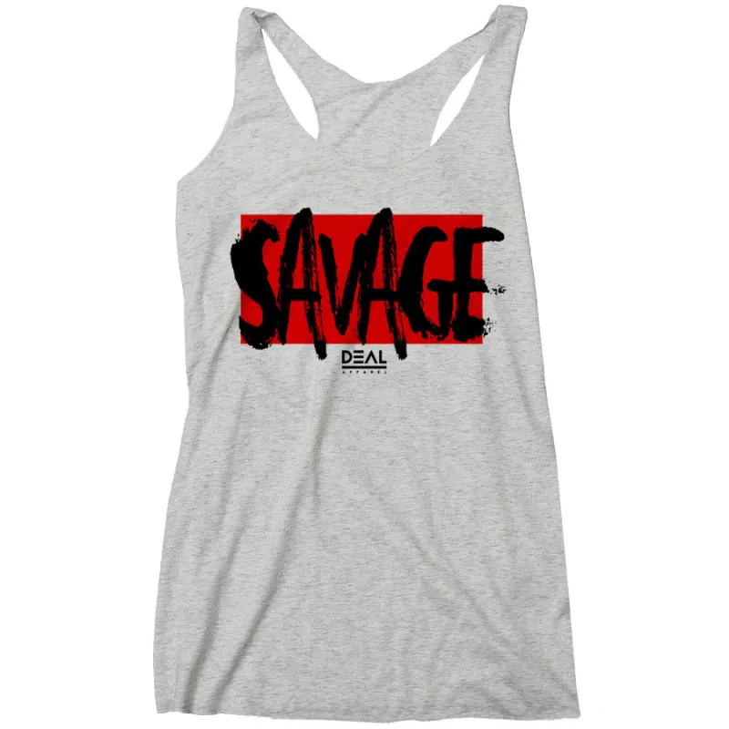 Deal Apparel - SAVAGE RACERBACK (LADIES) sold by Merchlabs