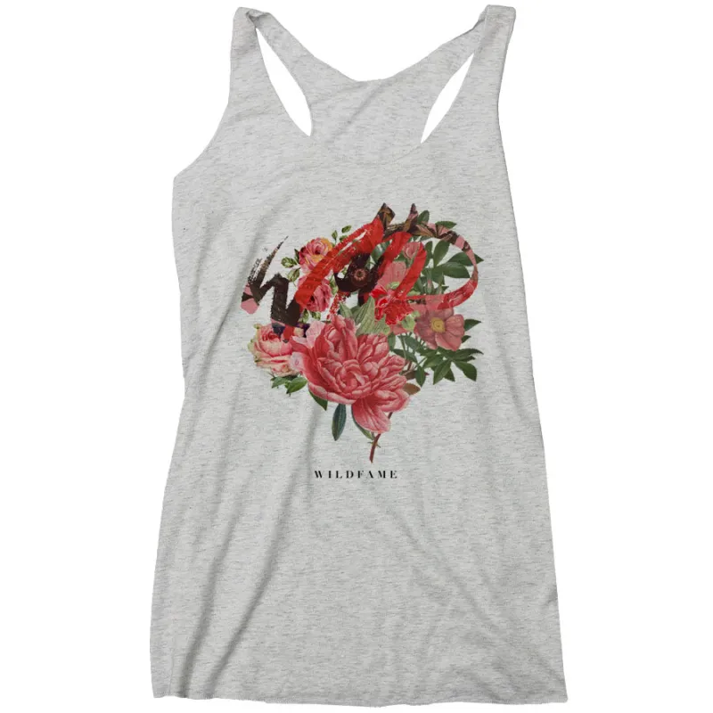 Wild Fame - Floral Racerback Tank (Ladies) sold by Merchlabs
