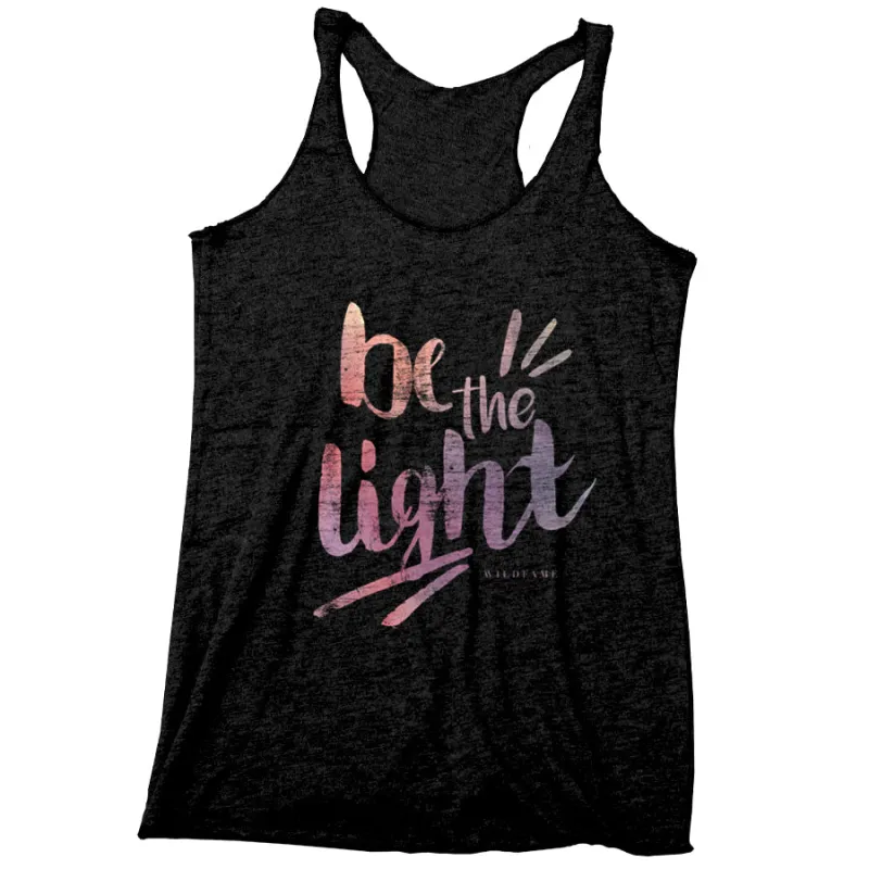 Wild Fame - Be The Light Racerback Tank (Ladies) - Black sold by Merchlabs