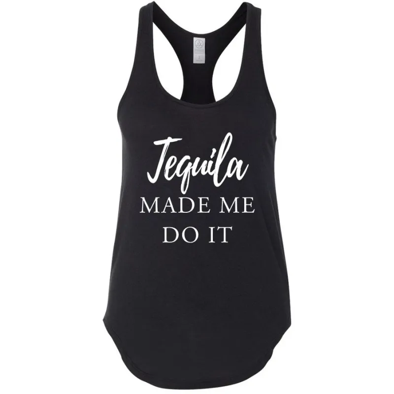 Wild Fame - Made Me Do It Premium Racerback Tank (Ladies) sold by Merchlabs