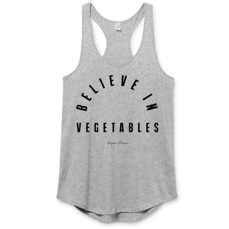 Vegan Power - Belief Premium Racerback sold by Merchlabs