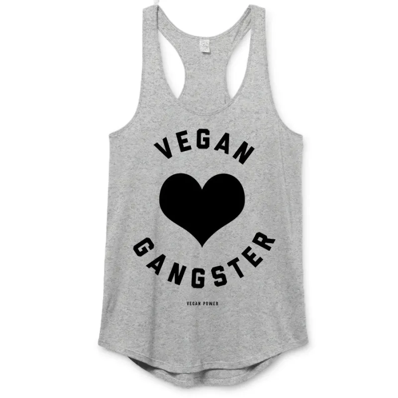 Vegan Power -  Vegan Gangster Racerback sold by Merchlabs