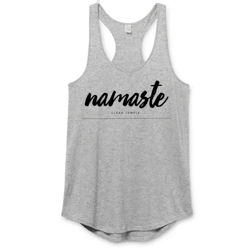 Clean Temple - Namaste Racerback sold by Merchlabs