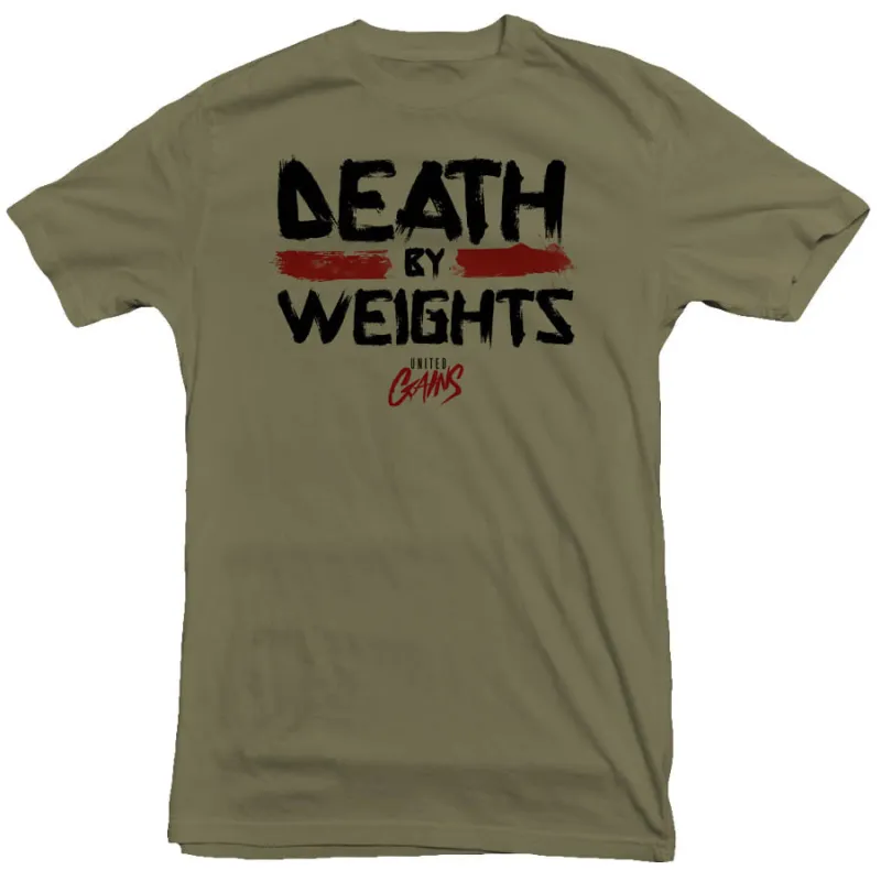 United Gains - Death By Weights Tee sold by Merchlabs