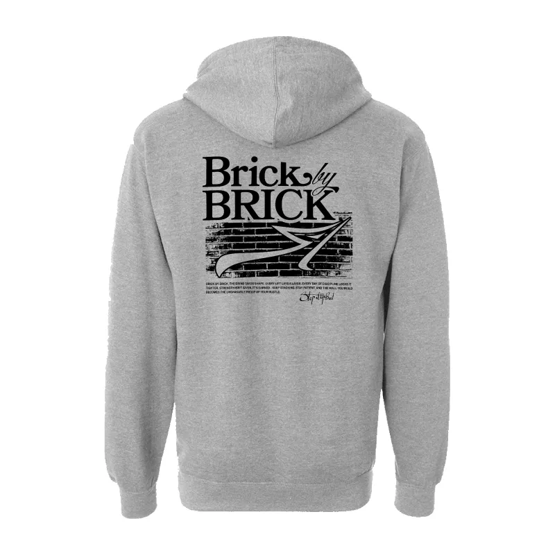 Brick by Brick Hoodie made by Merchlabs