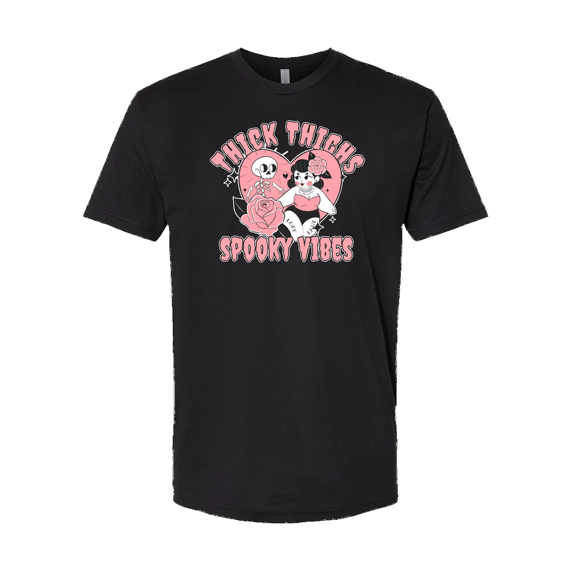 Thick Thighs Spooky Vibes Tee sold by Merchlabs product image thumbnail 2