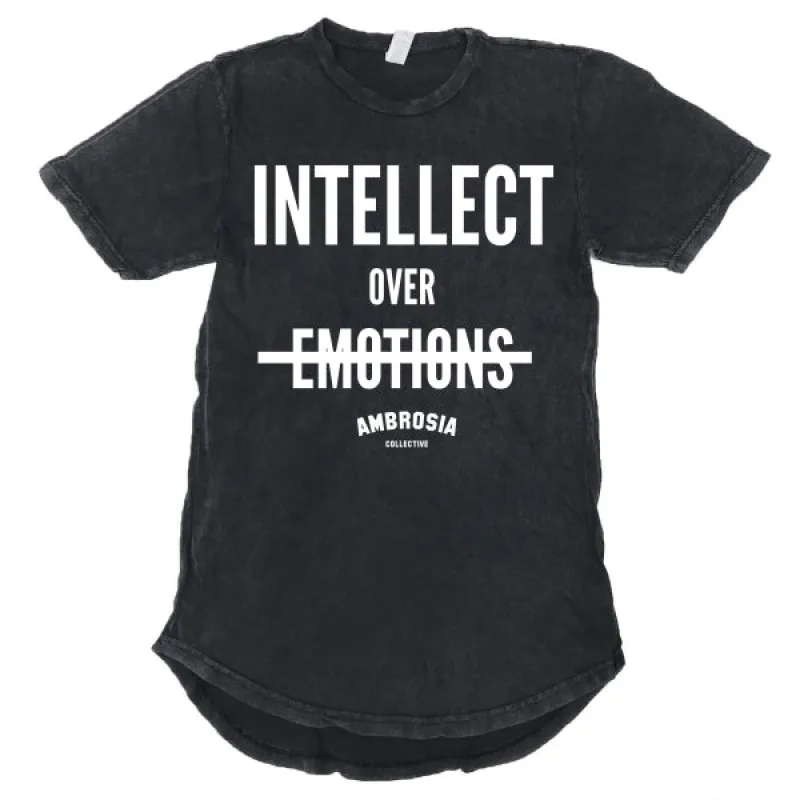 Intellect Over Emotions Vintage Scoop Tee - Black made by Merchlabs