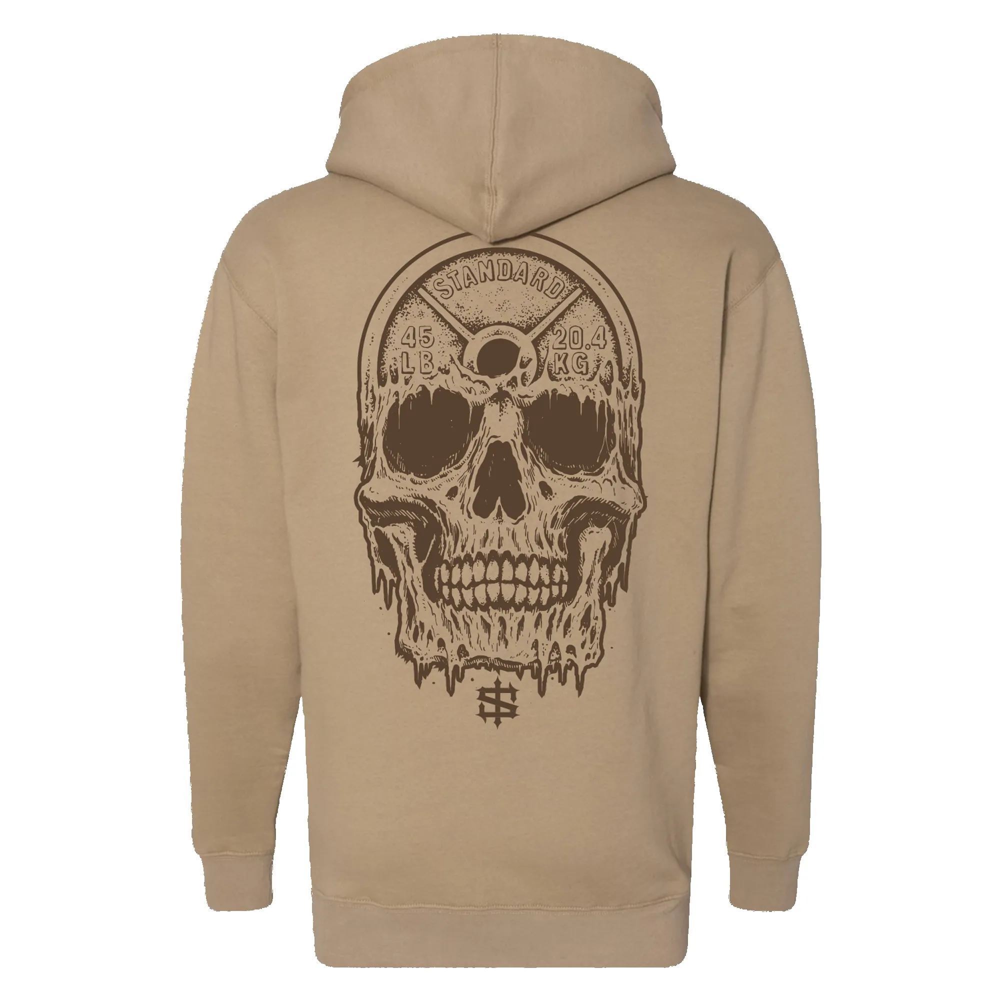 Weights On My Mind Monochrome Premium Heavyweight Hoodie sold by Merchlabs