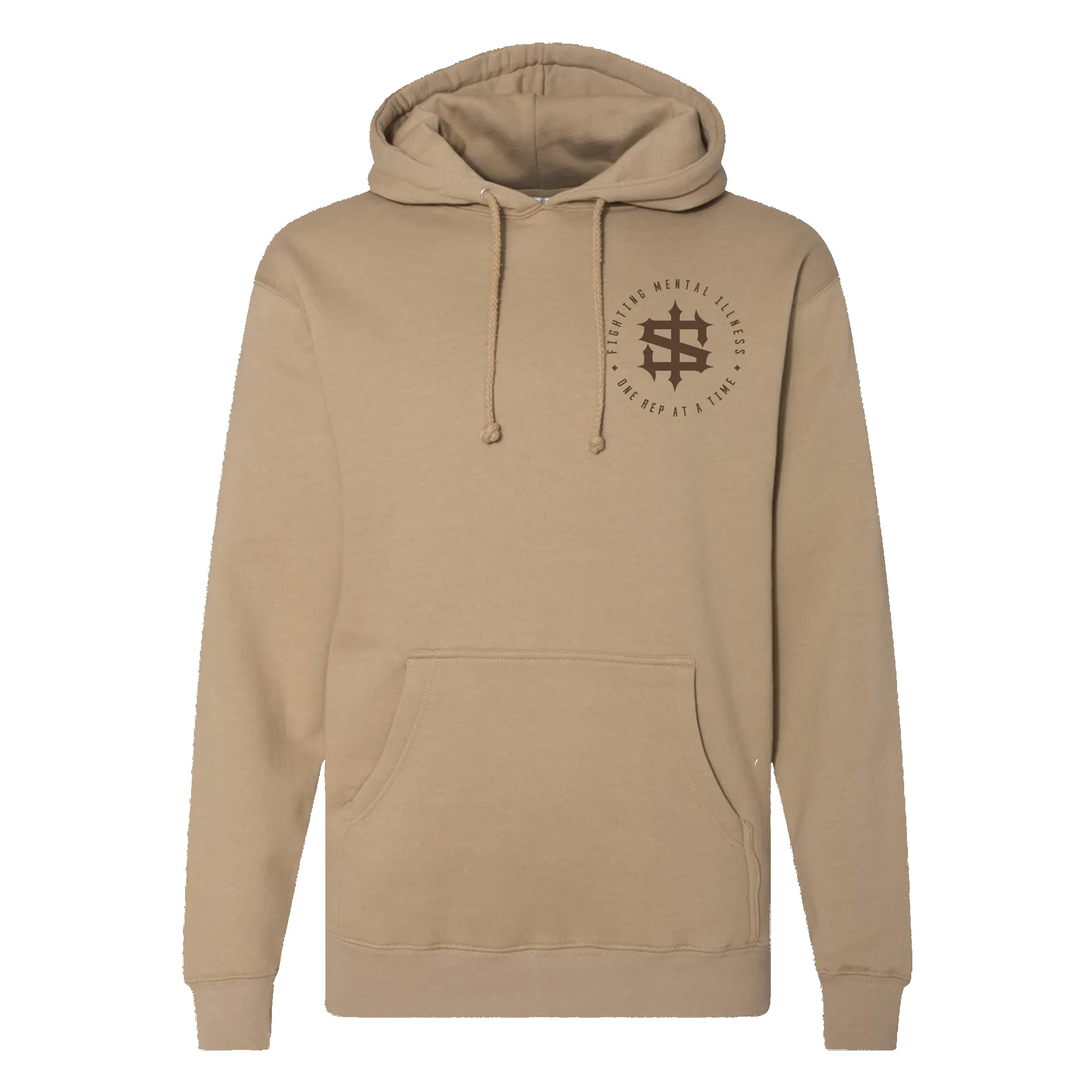 Weights On My Mind Monochrome Premium Heavyweight Hoodie sold by Merchlabs product image thumbnail 2