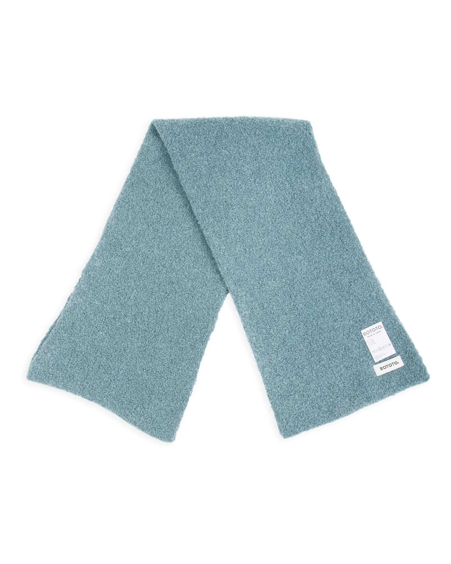 Alpaca Boucle Short Muffler - Smoke Blue sold by Standard and Strange product image thumbnail 3