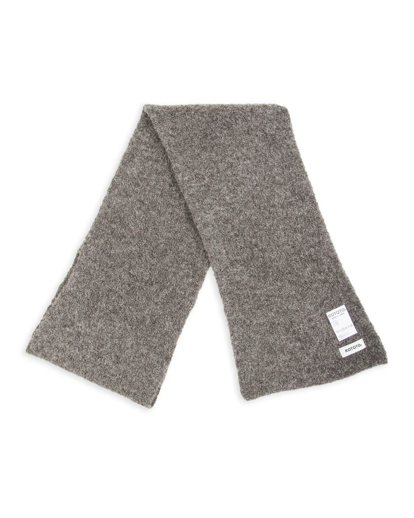 Alpaca Boucle Short Muffler - Dark Gray sold by Standard and Strange product image thumbnail 3