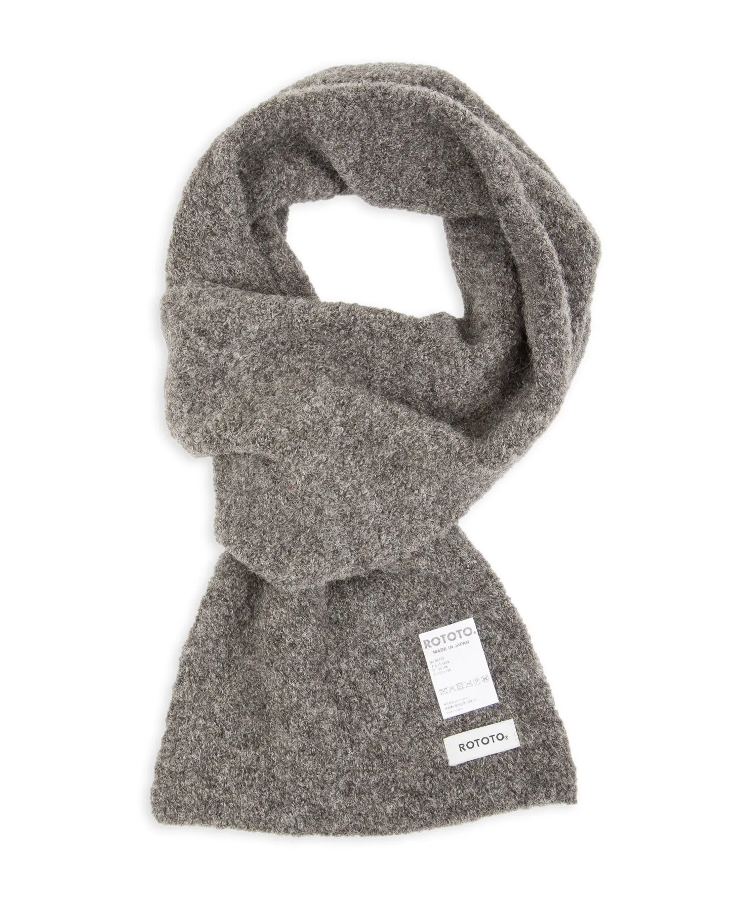 Alpaca Boucle Short Muffler - Dark Gray sold by Standard and Strange product image thumbnail 2