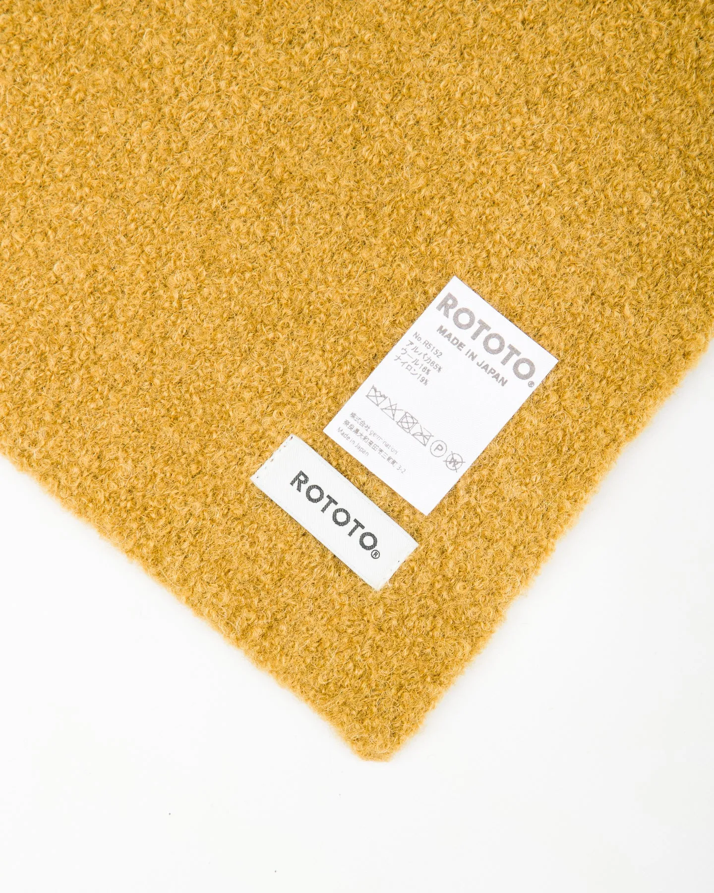 Alpaca Boucle Short Muffler - Vintage Gold sold by Standard and Strange product image thumbnail 4