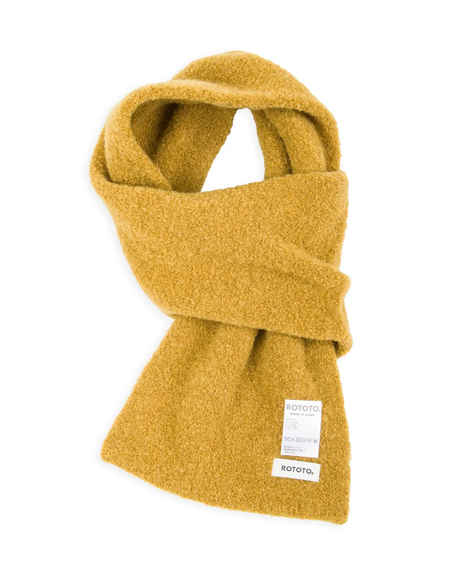 Alpaca Boucle Short Muffler - Vintage Gold sold by Standard and Strange product image thumbnail 2