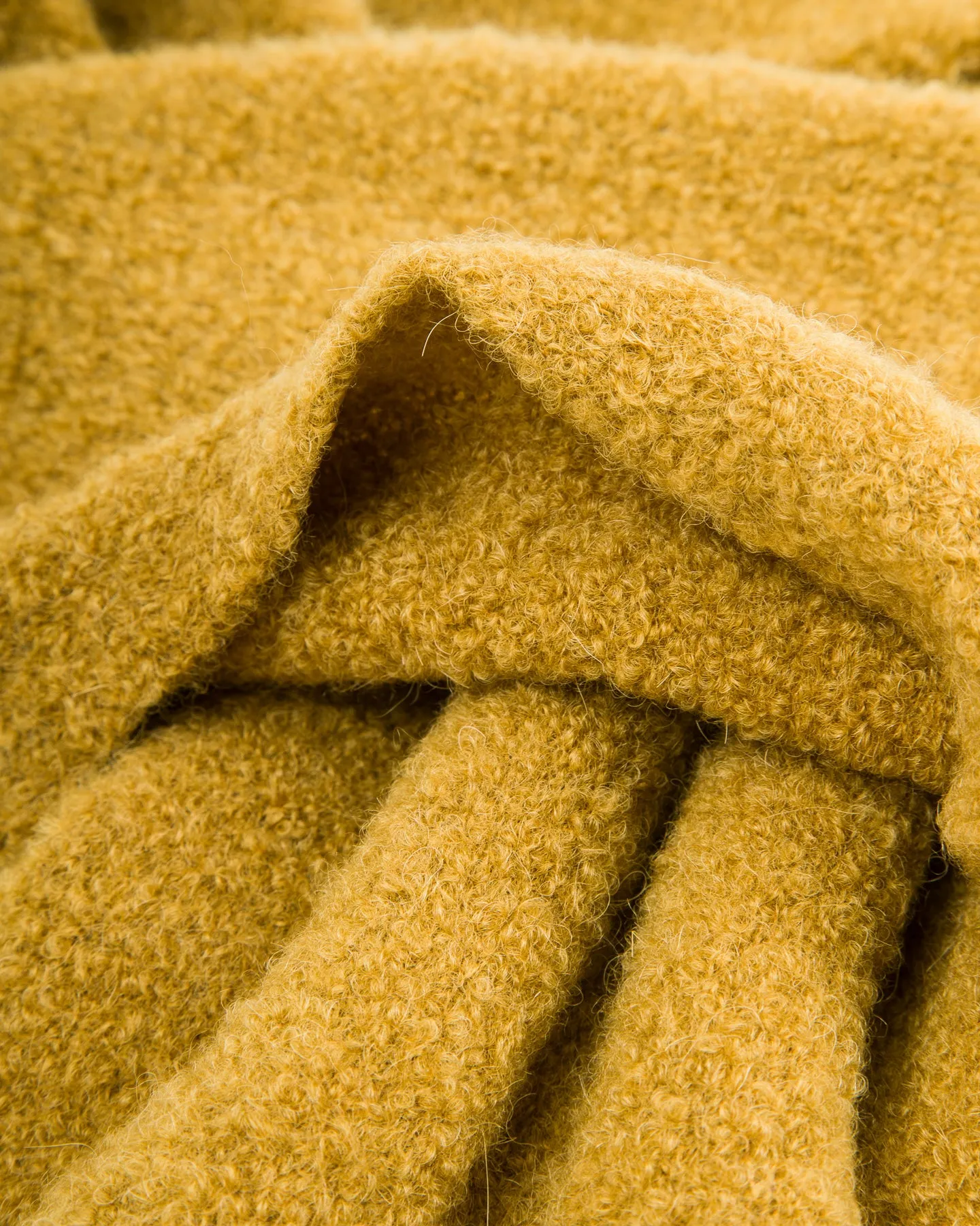 Alpaca Boucle Short Muffler - Vintage Gold sold by Standard and Strange product image thumbnail 5