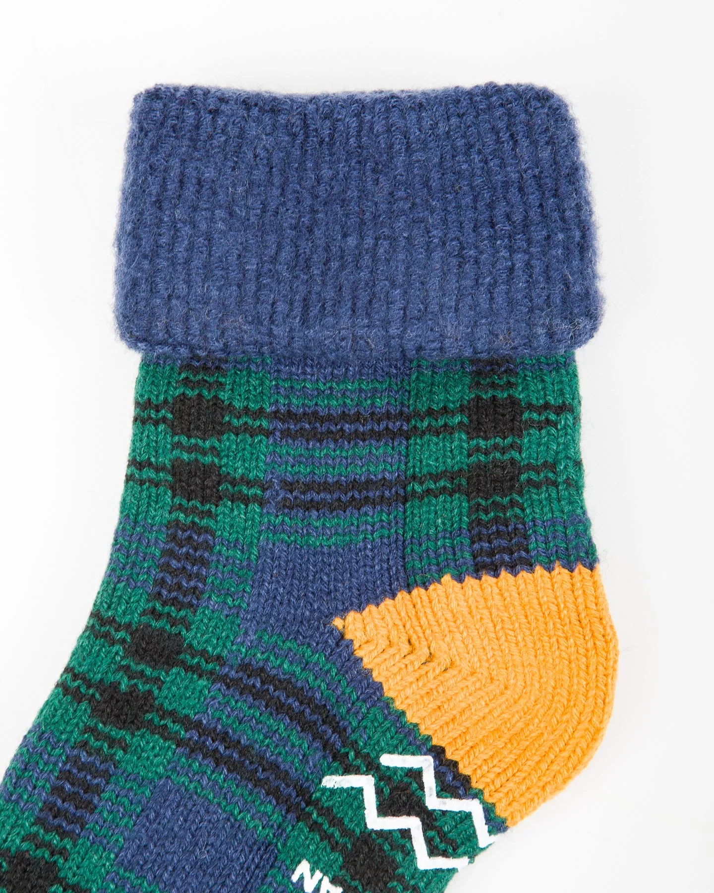 Comfy Room Socks "Check" - Navy/Green sold by Standard and Strange product image thumbnail 4
