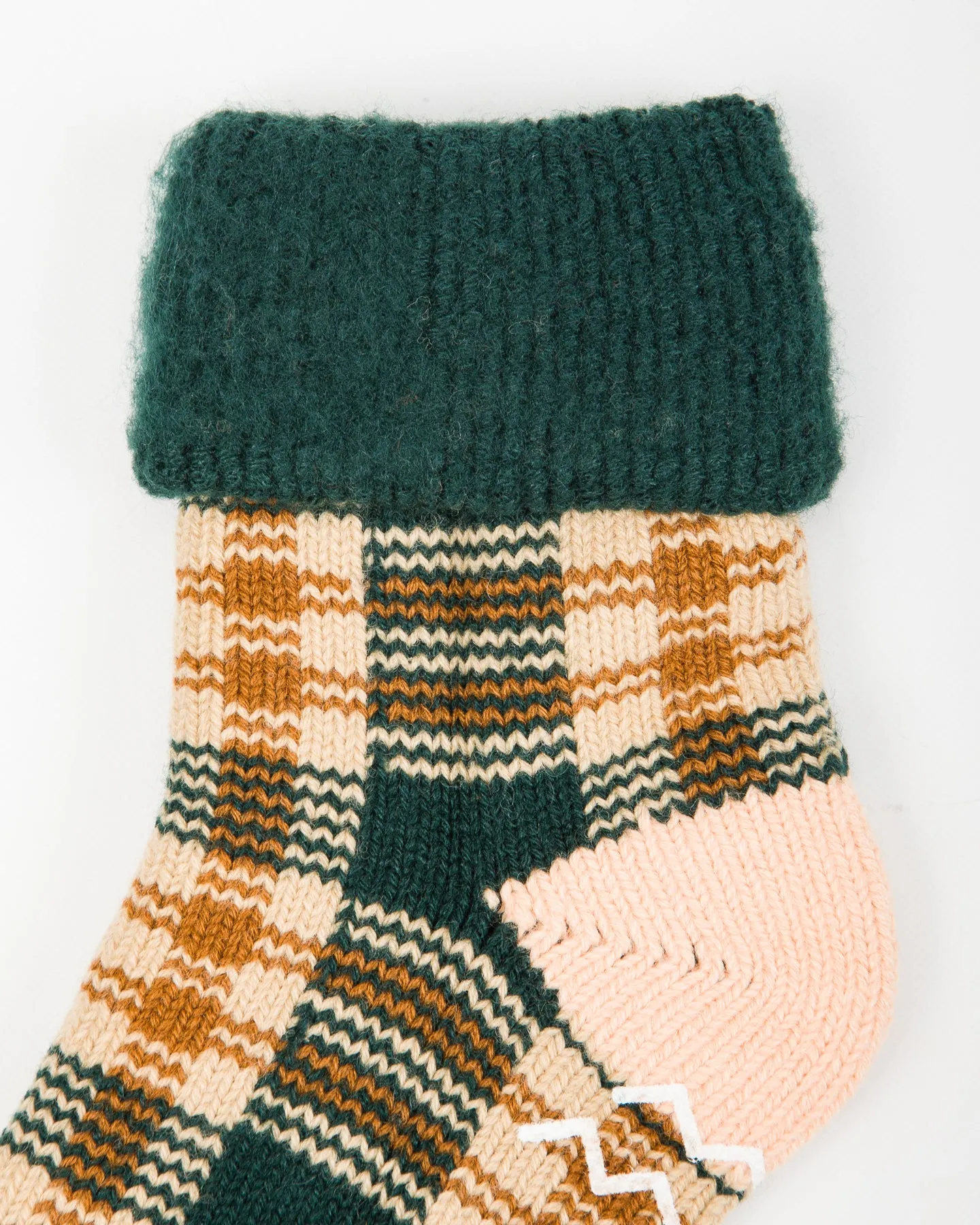 Comfy Room Socks "Check" - Forest Green/Beige sold by Standard and Strange product image thumbnail 4